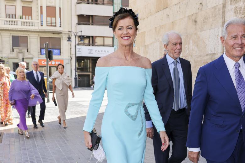 Actress Lidia Bosch during the wedding of Natalia Santos Yanes and Esteban Rivas Traba in Valencia on Saturday, 29 June 2024.