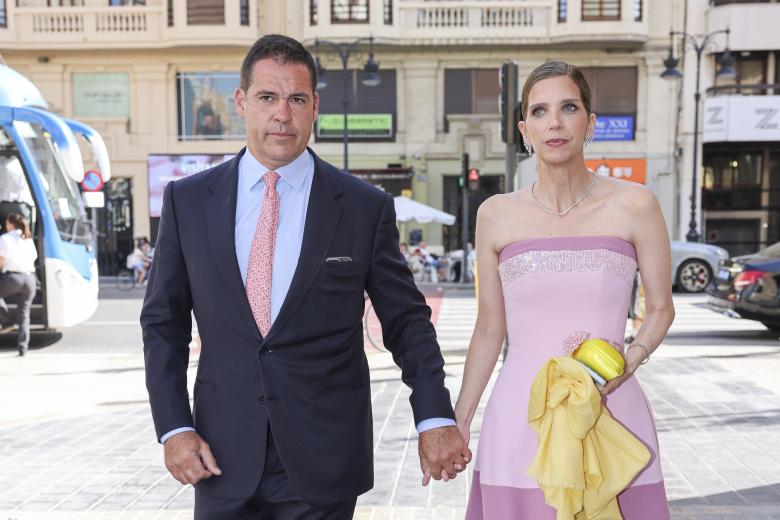during the wedding of Natalia Santos Yanes and Esteban Rivas Traba in Valencia on Saturday, 29 June 2024.