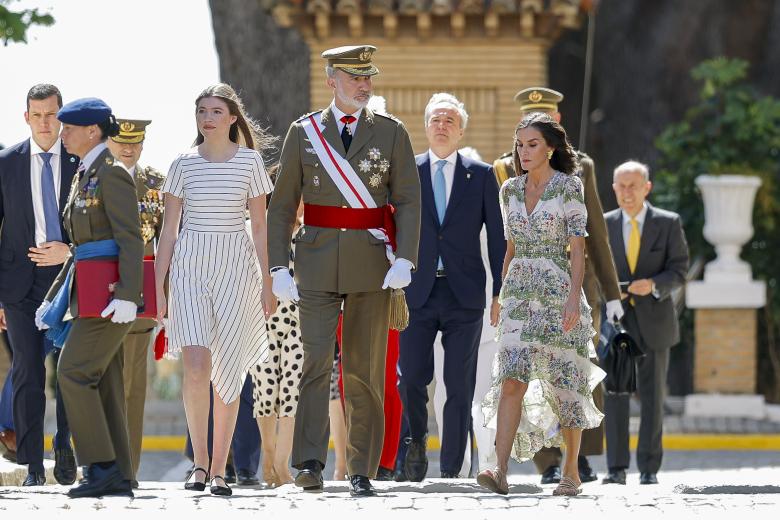 Princess Sofia de Borbon during entrega de los despachos de empleo en la academia general militar  in Zaragoza on Wednesday, 03 July 2024.