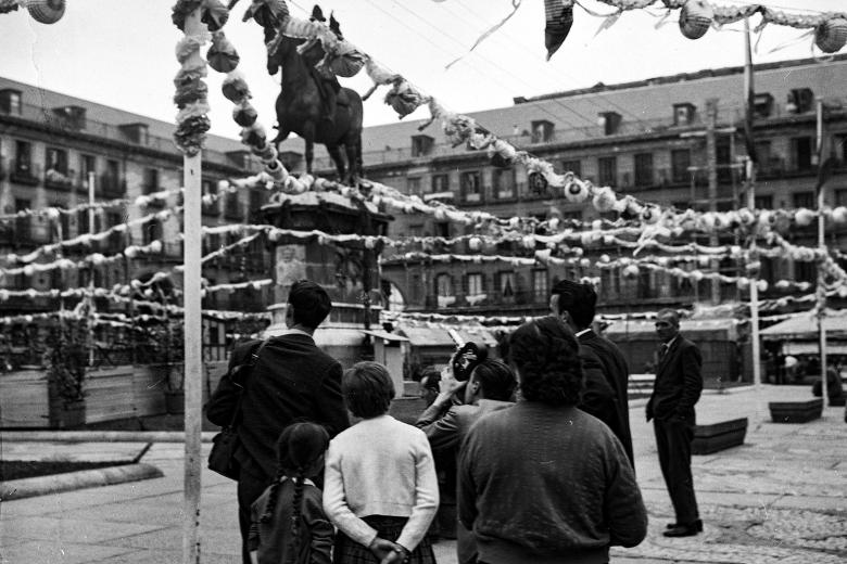 Verbena en la Plaza Mayor de Madrid