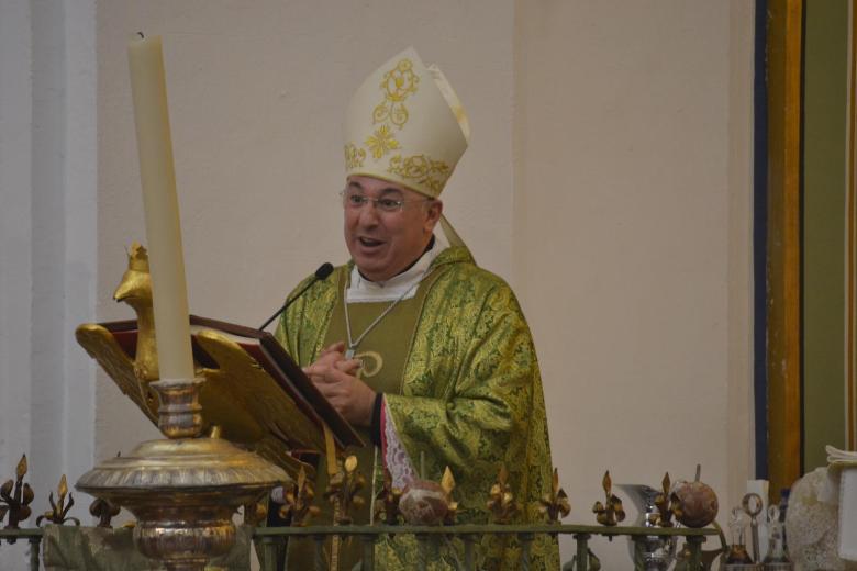 El obispo de Guadix preside una misa en la Quinta Angustia Francisco J. Orozco Córdoba