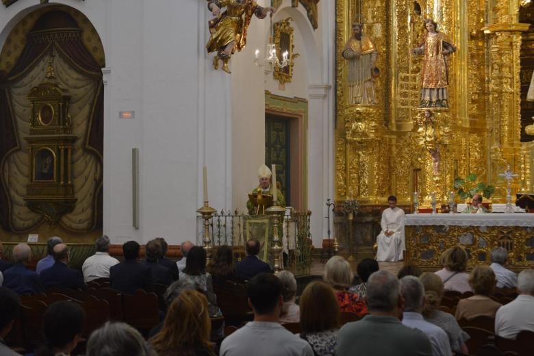 El obispo de Guadix preside una misa en la Quinta Angustia Francisco J. Orozco Córdoba