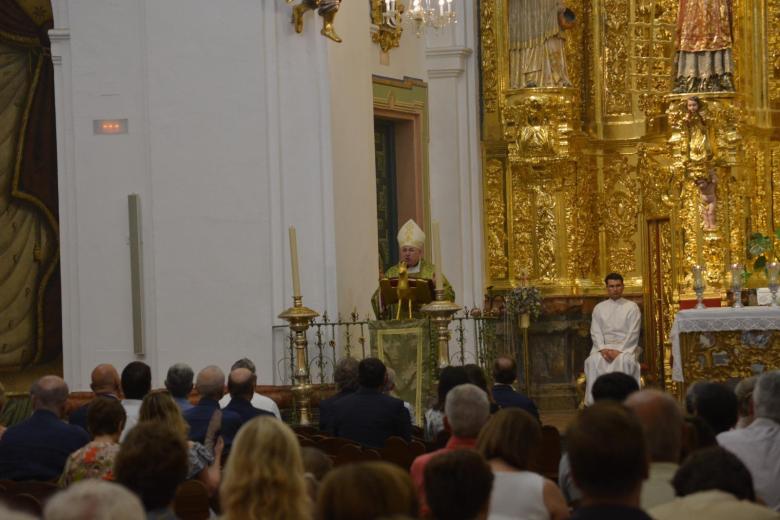 El obispo de Guadix preside una misa en la Quinta Angustia Francisco J. Orozco Córdoba