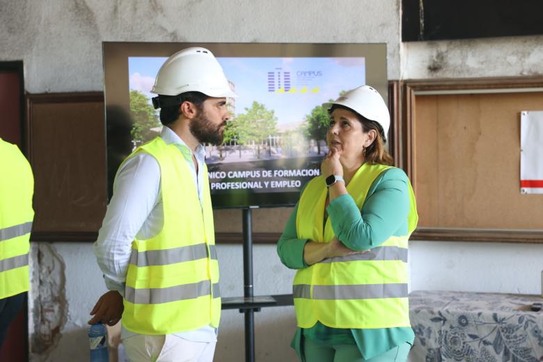 Visita a  las obras del Campus de Formación Profesional de Córdoba