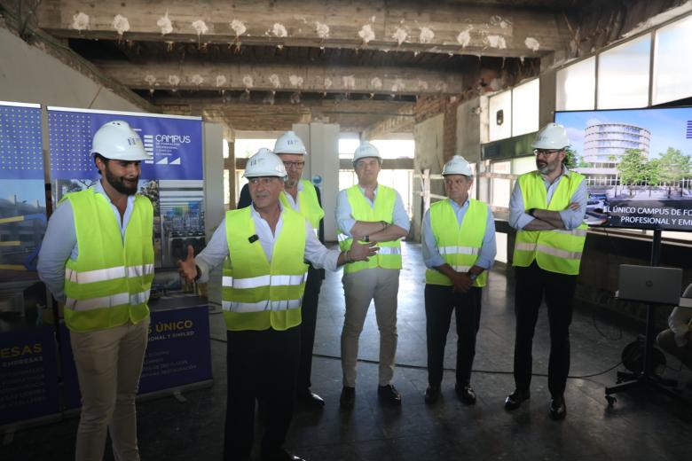 Visita a  las obras del Campus de Formación Profesional de Córdoba