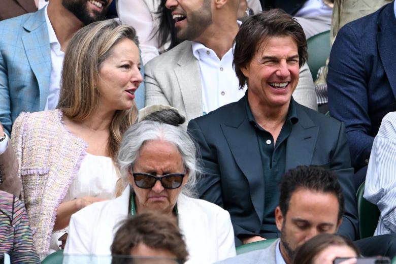 Mandatory Credit: Photo by James Veysey/Shutterstock (14584794ah)
Tom Cruise watching the action on Centre Court
Wimbledon Tennis Championships, Day 13, The All England Lawn Tennis and Croquet Club, London, UK - 13 Jul 2024 *** Local Caption *** .