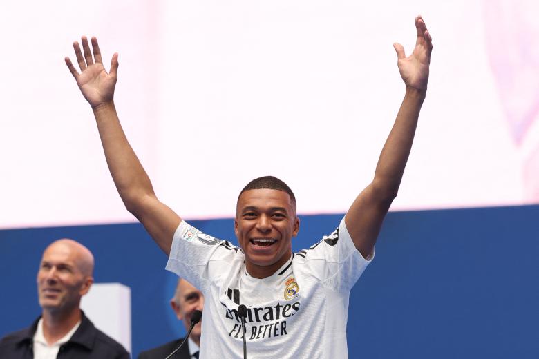 Mbappé se animó a hablar en español durante su presentación como nuevo jugador del Real Madrid