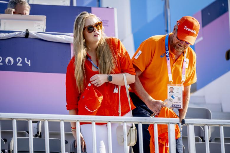 Princess Amalia, Princess Alexia and Queen Maxima during Olympic Games Paris 2024 Olympic Games, Day Four, Paris, France - 30 Jul 2024 *** Local Caption *** .