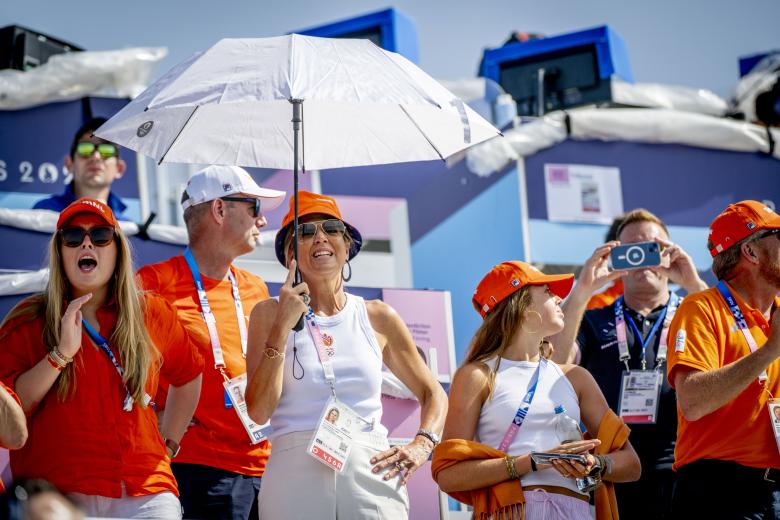 Princess Amalia, Princess Alexia and Queen Maxima during Olympic Games Paris 2024 Olympic Games, Day Four, Paris, France - 30 Jul 2024 *** Local Caption *** .