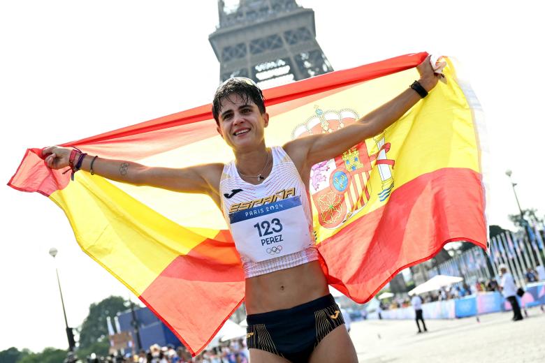 María Pérez consigue la tercera medalla para España con la plata en la final 20 km marcha femenino de los Juegos Olímpicos