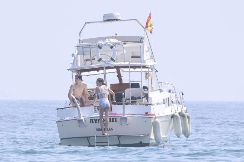 Belen Corsini and Carlos Fitz James on holidays in Marbella, 4 agosto 2024