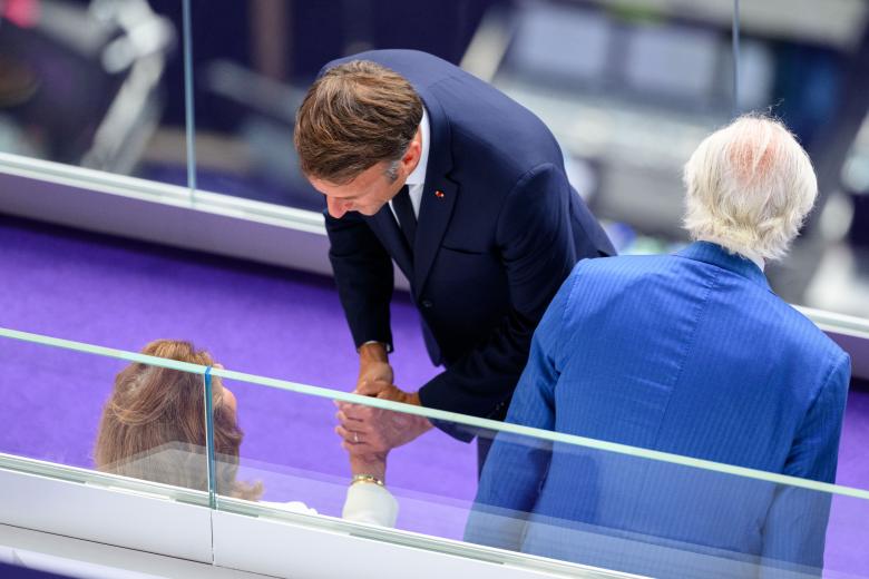 Mandatory Credit: Photo by JOHANNA SÄLL/BILDBYRÅN/Shutterstock (14632256f)
King Carl XVI Gustaf and Queen Silvia of Sweden during the Closing Ceremony of the Paris 2024 Olympic Games on August 11, 2024 in Paris.
Paris 2024 Olympics, Day 16, Closing Ceremony, France - 11 Aug 2024 *** Local Caption *** .