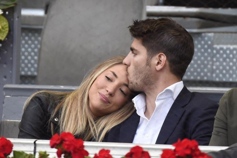 Soccer player Alvaro Morata and  Alice Campello during a holiday in Formentera on Monday 26 June 2017.