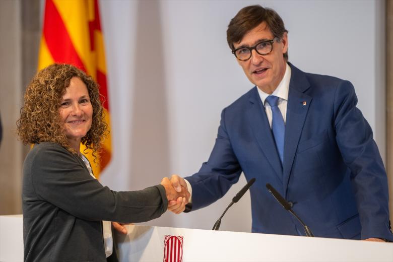 El secretario de Política Lingüística, Francesc Xavier Vila, en la sede de la Consellería de Cultura, a 12 de enero de 2022, en Barcelona, Cataluña, (España). Garriga y Vila han presentado las bases del Pacte Nacional per la Llengua. El Govern ha impulsado este pacto con 345.000 euros. Para el Govern, el acuerdo tiene como objetivo hacer un diagnóstico común sobre el estado de la lengua para impulsar la "promoción del catalán" desde el consenso político y social. La iniciativa cuenta con el apoyo de ERC, Junts, Comuns, CUP y PSC.
David Zorraquino / Europa Press
(Foto de ARCHIVO)
12/1/2022