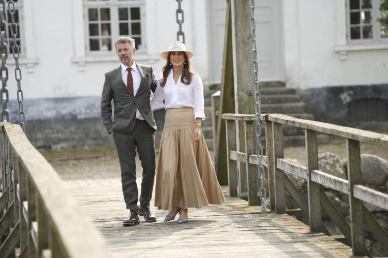 King Frederik X and Queen Mary of Denmark visit AEroe on Tuesday the 20th of August 2024.