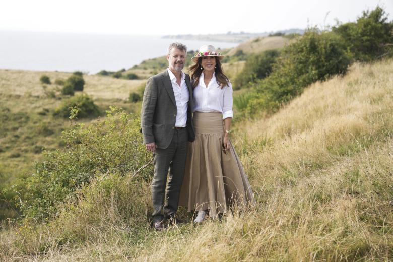 King Frederik X and Queen Mary of Denmark visit AEroe on Tuesday the 20th of August 2024.