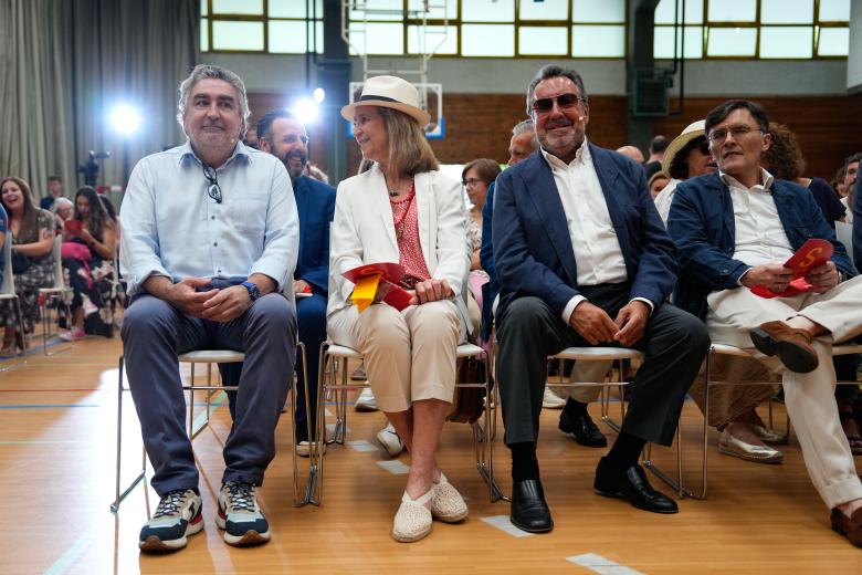 Mandatory Credit: Photo by Oscar J Barroso/AFP7/Shutterstock (14658070d)
Jose Manuel Rodriguez Uribes, President of Superior Sports Council CSD, Infanta Elena of Spain and Miguel Carballeda, President of the Spanish Paralympic Committee CPE, are seen during a farewell event for the Spanish Paralympic Commission that will compete in the Paris 2024 Paralympic Games at the Consejo Superior de Deportes CSD building on August 23, 2024, in Madrid, Spain.
Farewell evento for Spanish Paralympic Commission for Paris 2024 Paralympic Games, Madrid, Spain - 23 Aug 2024 *** Local Caption *** .