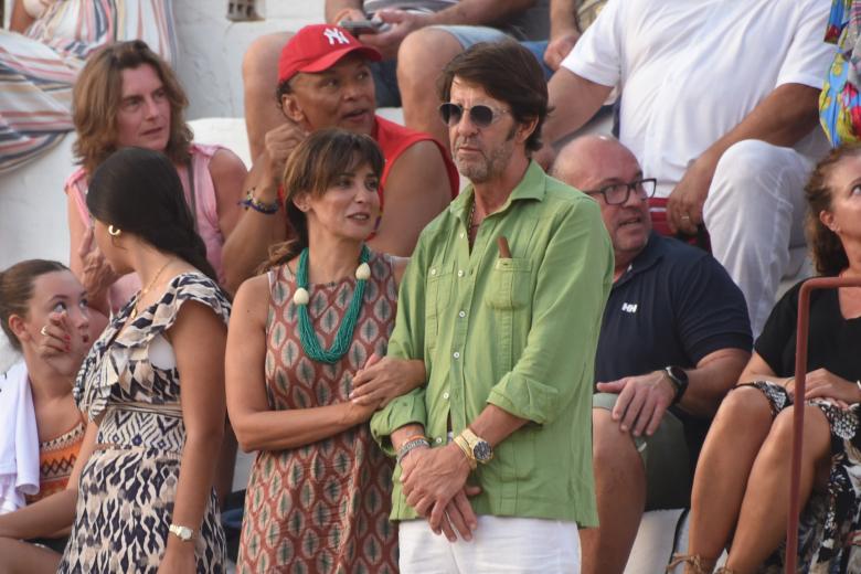 during the bullfight of Miguel Escribano in Tarifa, August 25, 2024