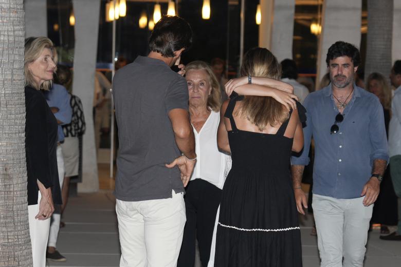 Carla Goyanes,Jorge Benguria Antonio Matos  during burial Caritina Goyanes in Marbella 26 August 2024