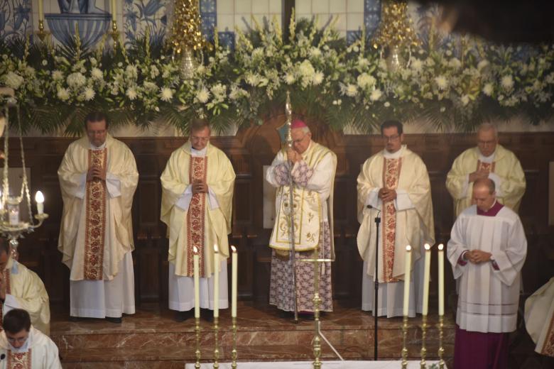 Misa con motivo de la solemnidad de Nra. Sra. de la Fuensanta presidida por el obispo de Córdoba, Demetrio Fernández