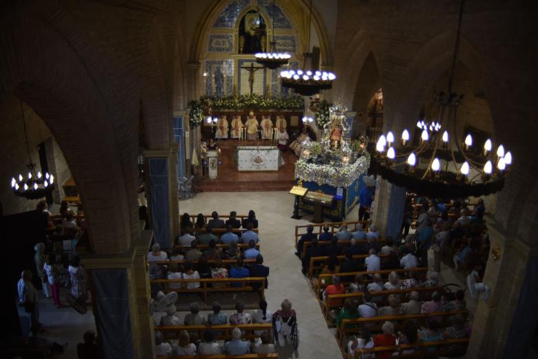 Misa con motivo de la solemnidad de Nra. Sra. de la Fuensanta presidida por el obispo de Córdoba, Demetrio Fernández