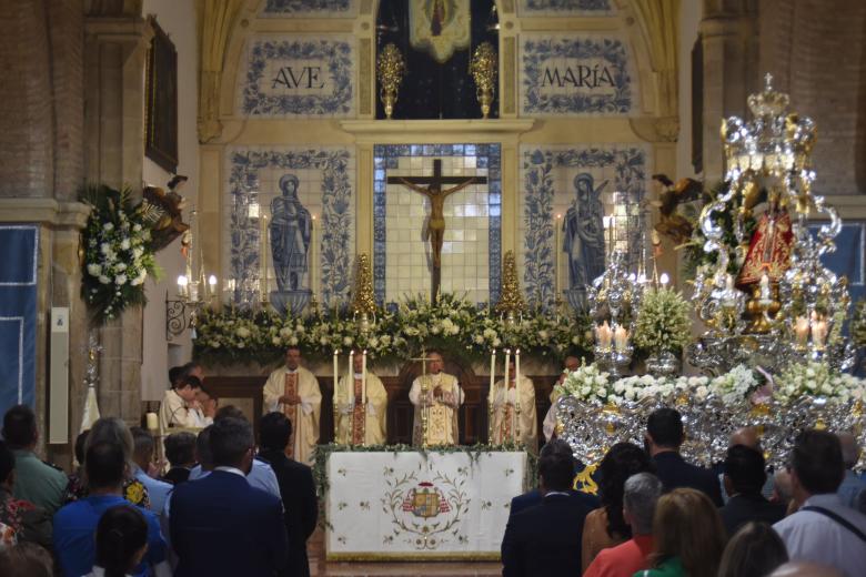 Misa con motivo de la solemnidad de Nra. Sra. de la Fuensanta presidida por el obispo de Córdoba, Demetrio Fernández