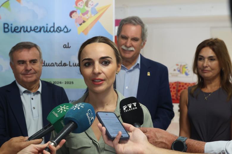 Narci Ruiz y José Francisco Viso, visitan el CEIP Eduardo Lucena