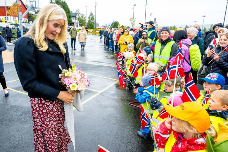 Crown Prince Haakon during a visit to Selbu middle school Bell School and Arsoya Fritidspark, on the first day of their three day visit to Sor-Trondelag region in Norway.