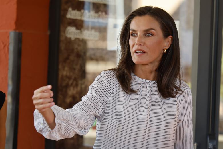 Spanish Queen Letizia during the course opening in Professional School 2024/2025 in Azuqueca de Henares (Guadalajara) on Wednesday, 11 September 2024.