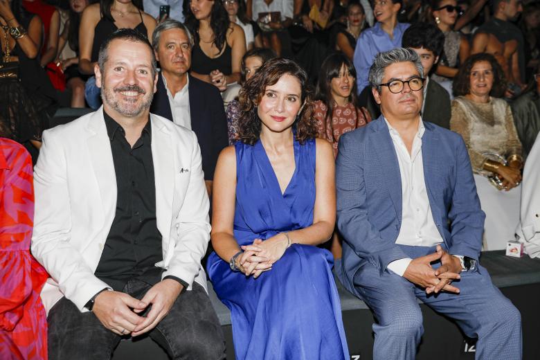 Isabel Diaz Ayuso at the front row of Lola Casademunt by Maite collection during Pasarela Cibeles Mercedes-Benz Fashion Week Madrid 2024 in Madrid, on Friday , 14 September 2024.