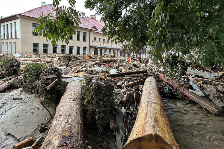 Las regiones del sur de Polonia están sufriendo precipitaciones récord y graves inundaciones provocadas por las fuertes lluvias procedentes de la depresión genovesa "Boris".