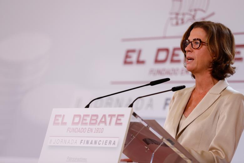 Alejandra Kindelán, durante la inauguración de la II Jornada Financiera de El Debate