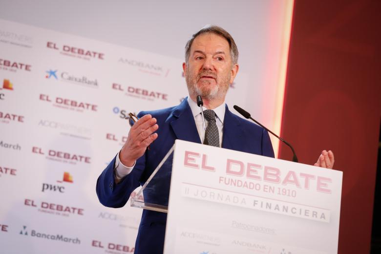 Bieito Rubido, durante la presentación de la II Jornada Financiera de El Debate