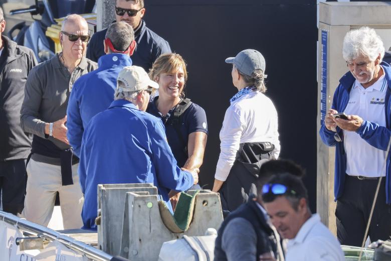 Spanish King Juan Carlos I during the second day of the regatta in Sanxenxo, Galicia. September 28 2024