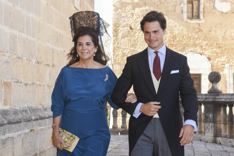 at the wedding of Ana Cristina Portillo and Santiago Camacho in the Cathedral of Jerez in Jerez de la Frontera. September 28 2024