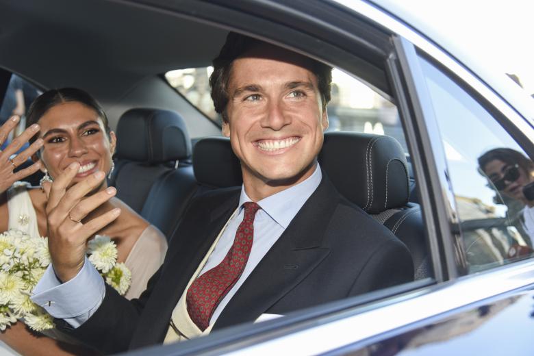 Ana Cristina Portillo and Santiago Camacho at their wedding at the Cathedral of Jerez in Jerez de la Frontera. September 28 2024