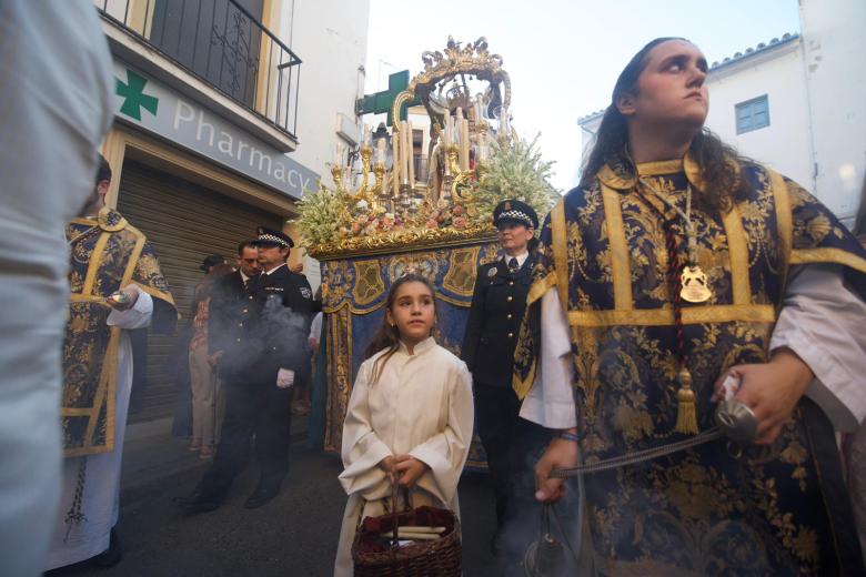 La procesión de la Virgen del Socorro, en imágenes