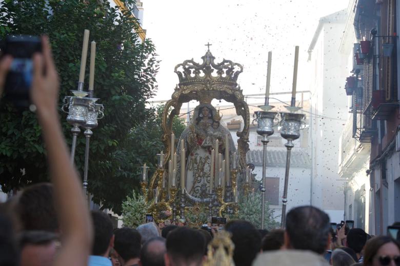 La procesión de la Virgen del Socorro, en imágenes