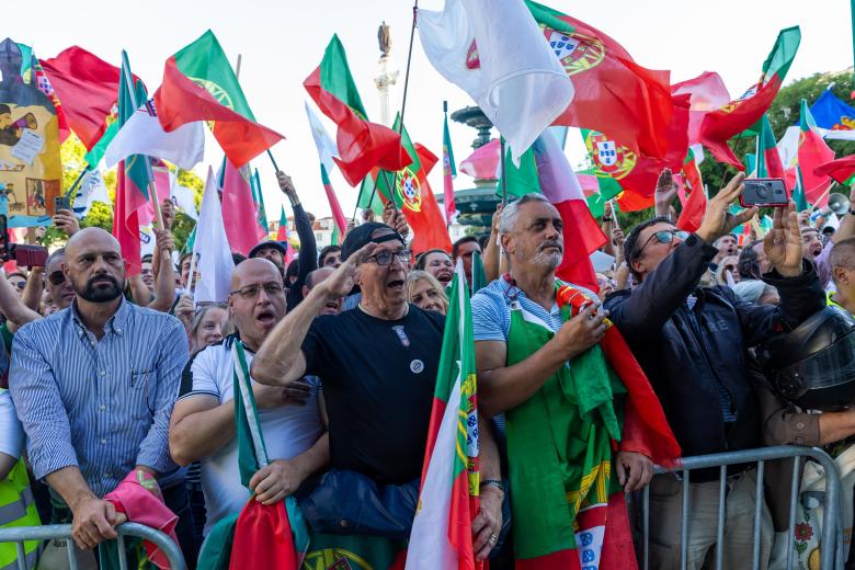 Multitudinaria marcha en Lisboa ante "inmigración descontrolada"