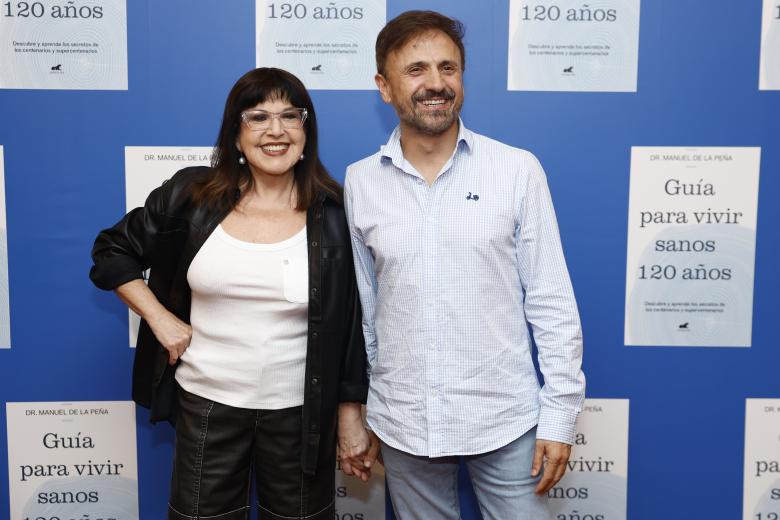 Actors Loles Leon and Jose Mota at photocall for premiere book ‚ÄúGuia para vivir sanos 120 a√±os‚Äù in Madrid on Monday, 30 September 2024.