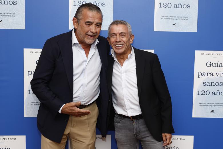 Jose Luis Lopez''El turronero'',Jaime Martinez Bordiu at photocall for premiere book ‚ÄúGuia para vivir sanos 120 a√±os‚Äù in Madrid on Monday, 30 September 2024.