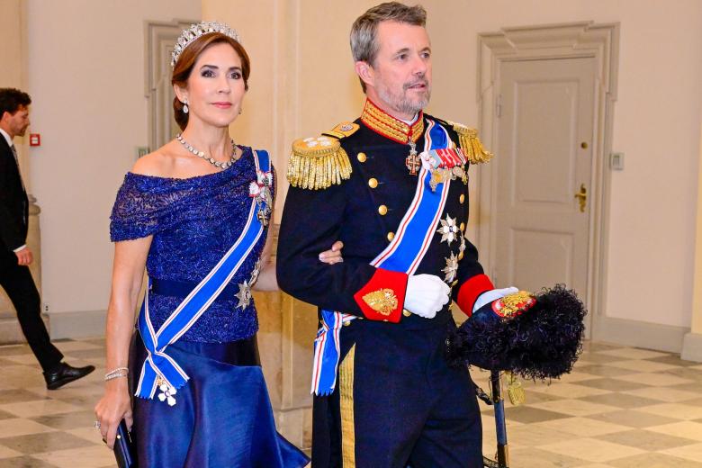 Point de Vue Out
Mandatory Credit: Photo by Shutterstock (14768424l)
King Frederik, Queen Mary during the State Banquet at Christiansborg Palace in Copenhagen, on the first day of the two day state visit by the Icelandic President to Denmark.
State Visit from Iceland to Denmark, Copenhagen, Denmark - 8 Oct 2024 *** Local Caption *** .