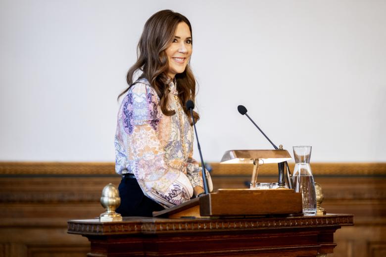 Queen Mary at the unveiling of the Christmas Seal 2024 at Copenhagen City Hall on Thursday, October 10, 2024