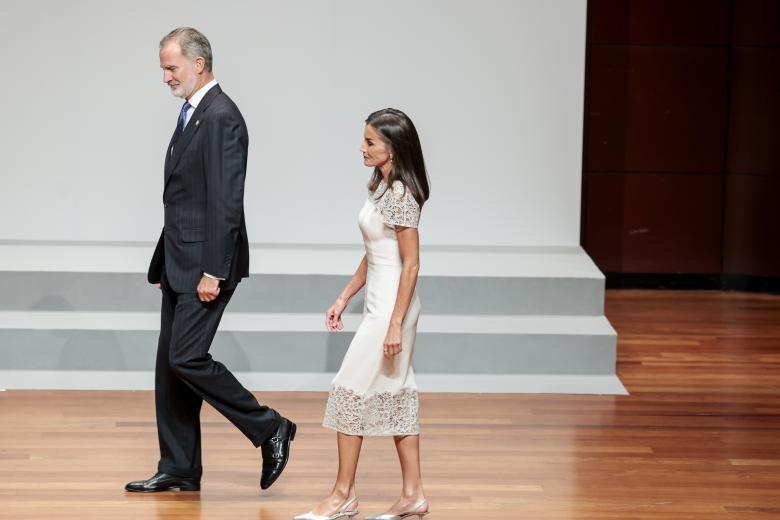 Spanish King Felipe VI and  Queen Letizia attending National Culture awards 2022/20023 in Madrid on Thursday, 10 October 2024.