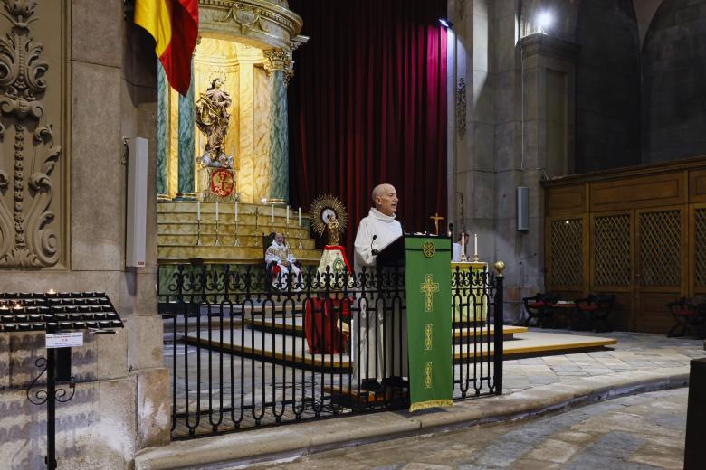 Misa del Pilar en la parroquia castrense de Barcelona