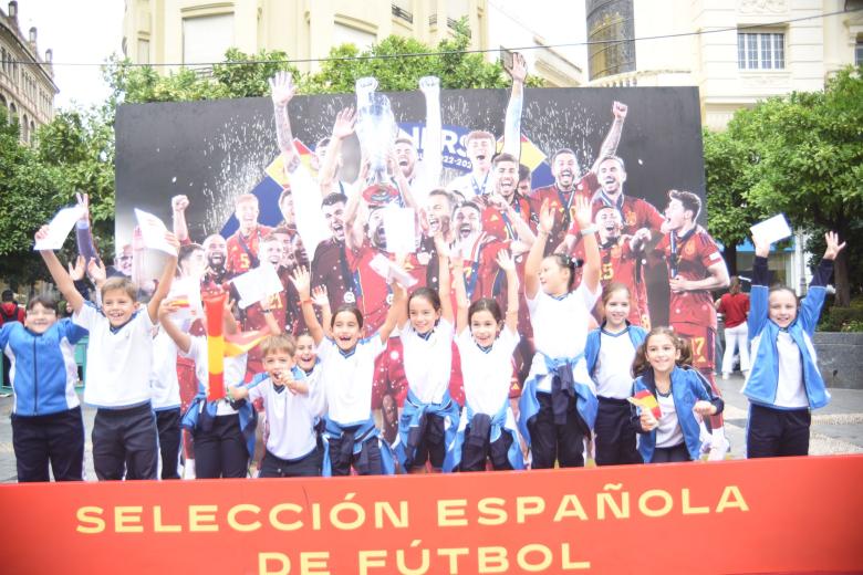 Fan Zone de la Selección Española en la Plaza de Las Tendillas