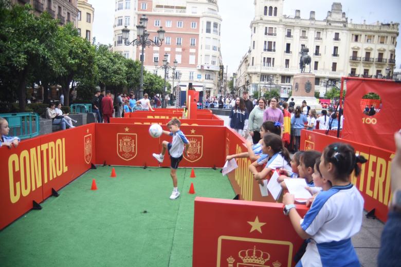 Fan Zone de la Selección Española en la Plaza de Las Tendillas