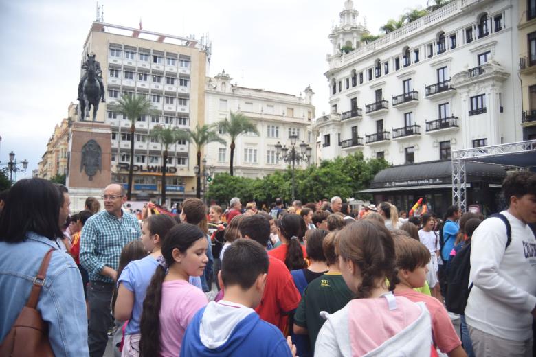 Fan Zone de la Selección Española en la Plaza de Las Tendillas