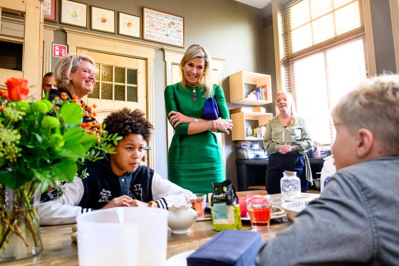 Queen Maxima graced the opening ceremony of the Dushi House in Waalwijk.