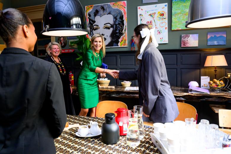 Queen Maxima graced the opening ceremony of the Dushi House in Waalwijk.